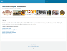 Tablet Screenshot of discoverirvington.com